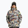 Herren Snowboardjacke DC Basis Print outer world black