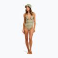 Damen-Badeanzug ROXY Dreamer HI oil green say it with stripes 2