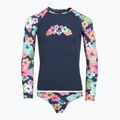 Langarmshirt + Unterteil des Badeanzugs ROXY Morning Flower Lycra Set mood indigo morning flowers