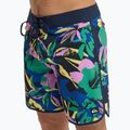 Herren-Badeshorts Quiksilver Surfsilk Scallop 18" dark navy interact floral 7