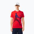 Lacoste Tennis X Novak Djokovic rote Johannisbeere Busch Shirt + Kappe Set