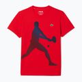 Lacoste Tennis X Novak Djokovic rote Johannisbeere Busch Shirt + Kappe Set 4