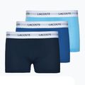 Lacoste Herren Boxershorts 5H5150 3 Paar Globus/Argentinien blau/navy