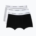 Lacoste Herren Boxershorts 5H5150 3 Paar schwarz/weiss/silber chine