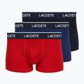 Herrenboxershorts Lacoste 5H1300 3er-Pack navy blue/red/methylene
