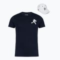 Herren T-Shirt + Cap Lacoste TH1044 navy blue/white