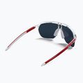 Julbo Frequency Spectron glänzend transluzentes Kristall/rot/roter Blitz Sonnenbrille 2