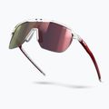 Julbo Frequency Spectron glänzend transluzentes Kristall/rot/roter Blitz Sonnenbrille 5