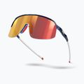 Sonnenbrille Julbo Density Spectron shiny translucent dark blue/white/red 5