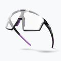 Sonnenbrille Julbo Edge Reactiv High Contrast shiny translu black/purple 11