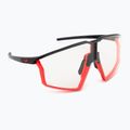 Julbo Edge Reactiv 0-3 matt schwarz/matt fluo orange/klar Sonnenbrille