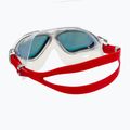 Aquasphere Vista weiß/silber/rot Titan-Schwimmmaske MS5050915LMR 4
