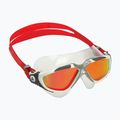 Aquasphere Vista weiß/silber/rot Titan-Schwimmmaske MS5050915LMR 8