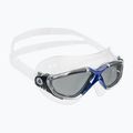 Aquasphere Vista transparent/dunkelgrau/Spiegel-Rauch-Schwimmmaske MS5050012LD