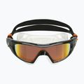 Aquasphere Vista Pro dunkelgrau/schwarz/spiegelorange Titan-Schwimmmaske MS5041201LMO 7