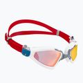 Aqua Sphere Kayenne Pro Schwimmbrille weiß und rot EP3040910LMR