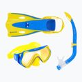 Aqualung Kinder Schnorchel Hero Set gelb und blau SV1160740SM 14