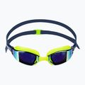 Aquasphere Xceed hellgelb/Marineblau/Spiegelgelb Titan-Schwimmbrille EP3037104LMY 2