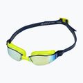 Aquasphere Xceed hellgelb/Marineblau/Spiegelgelb Titan-Schwimmbrille EP3037104LMY 6