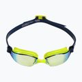 Aquasphere Xceed hellgelb/Marineblau/Spiegelgelb Titan-Schwimmbrille EP3037104LMY 7