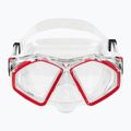 Aqualung Hawkeye transparent/rot Tauchmaske MS5570006 2