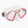 Aqualung Hawkeye transparent/rot Tauchmaske MS5570006 6