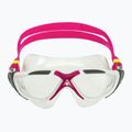 Aquasphere Vista weiß/himbeer/gläser klar schwimmen Maske 3