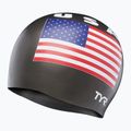 Schwimmkappe TYR USA Silicone black