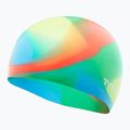 Kinder-Schwimmkappe TYR Tiedye Silicone Multicolor Jr blue/yellow/green/orange