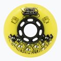 Inlinerrollen FR Skates Street Invaders Wheels 80mm/84A X4 yellow/black