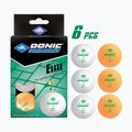 Donic-Schildkröt 1-Star Elite Poly 40+ 6er Pack Tischtennisbälle weiß/orange