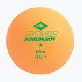 Donic-Schildkröt 1-Star Elite Poly 40+ 6er Pack Tischtennisbälle weiß/orange 3