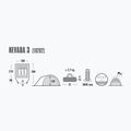 High Peak Nevada grau 10202 3-Personen-Campingzelt 2