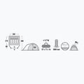 High Peak Nevada grau 10204 4-Personen-Campingzelt 9