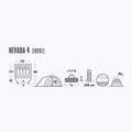 High Peak Nevada grau 10207 4-Personen-Campingzelt 2