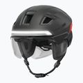 Fahrradhelm mit Blinkern ABUS Hyp-e Ace volcano titan