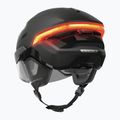 Fahrradhelm mit Blinkern ABUS Hyp-e Ace volcano titan 2