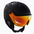 Skihelm Alpina Attelas Visor QVM black matte