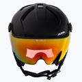 Skihelm Alpina Attelas Visor QVM black matte 2