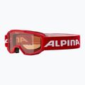 Skibrille für Kinder Alpina Piney red matt/orange 6