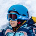 Skibrille für Kinder Alpina Piney blue matt/orange 8