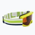 Skibrille für Kinder Alpina Piney lime matt/orange