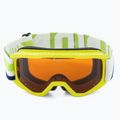 Skibrille für Kinder Alpina Piney lime matt/orange 2