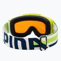Skibrille für Kinder Alpina Piney lime matt/orange 3
