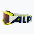 Skibrille für Kinder Alpina Piney lime matt/orange 4