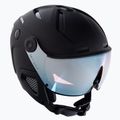 Skihelm Alpina Attelas Visor QVM black matt/silver