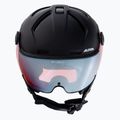 Skihelm Alpina Attelas Visor QVM black matt/silver 2