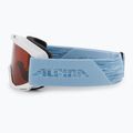 Skibrille für Kinder Alpina Piney white/skyblue matt/orange 4