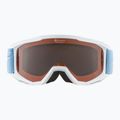 Skibrille für Kinder Alpina Piney white/skyblue matt/orange 8