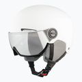 Skihelm Alpina Arber Visor Q Lite white matt 9